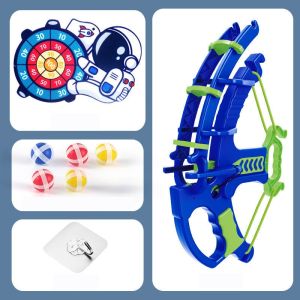 ลูกบอลเหนียวสำหรับเด็ก คันธนูและลูกศร ลูกดอก ลูกเหนียว ยิงเป้า ของเล่นกลางแจ้งแบบถ้วยดูด