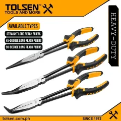 thumbnail image 2 of TOLSEN 9-Inch Long Needle Nose Locking Vise Grip Pliers – Heavy-Duty With Sure Grip Jaw (Model #10052) 2 of 4