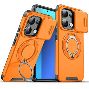 Shockproof Casing For Xiaomi Redmi Note 14 13 5G Note13 Note14 Pro Plus 14Pro 13Pro 5G 4G 2025 Phone Case TPU PC Slide Camera Protection Ring Back Cover