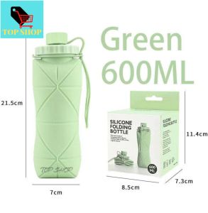TOP SHOP 600ML Foldable Tumbler Silica Gel Foldable Bottle Leak Proof Outdoor/Collapsible Water Bottle