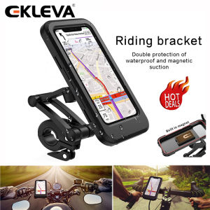 EKLEVA Adjustable Motorcycle Bike Phone Holder Case Outdoor Waterproof Phone Stand Bracket Bicycle Handlebar Mobile Support Mount