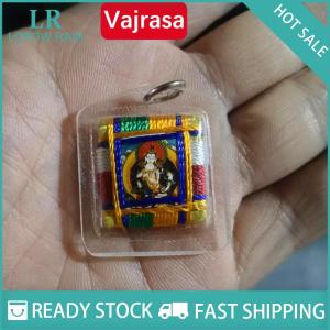 LF Wholesale✨Flash Sale ✨ พวงกุญแจพระพุทธรูปทิเบตสีเขียวธาราจี้ขนาดเล็กกระเป๋า fengshui พวงกุญแจตกแต่งแบบชาวพุทธ