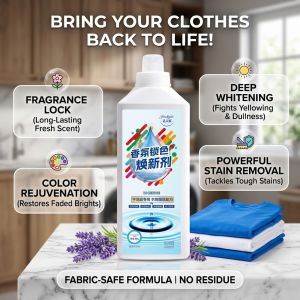 Fabric Color Reviver Color Restorer Black Clothes Color Lock Anti Fading Dye Fixative Silk Care Brightener Laundry Additive