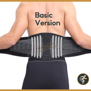 GEARDRIVE Lumbar Waist Support Belt for Lower Back Pain Relief/Breathable Lower Back Brace for Sciatica Herniated Disc Scoliosis Back Pain Relief Heavy lifting/Lumbar Brace and Back Support Belt for fitness basketball sedentary work cycling running