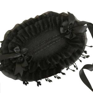 Rosette Straw Bonnet Hat Rimless Design Sun Protective Headgear For Mother Baby Summer Fashion