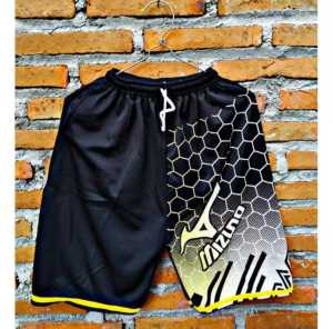 Celana Pendek Pria Cargo Gaya Korea Pinggang Elastis Warna Solid