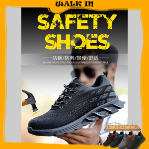 WALK IN MALAYSIA- Men Fashion Safetyboots Kasut Keselamatan Heavy Duty Saftyshoes Safety Boots