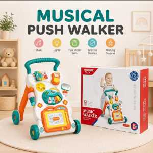 🚼🎵 Huanger Large Sounds & Lights Baby Walker | 🌟 Interactive Learning Push Walker | 🎹 Musical Activity Walker | 🚶 Baby Push Walker | 🧠 Early Educational Toy | 👶 Toddler Learning Walker | 📦 Ready Stock Malaysia 🇲🇾