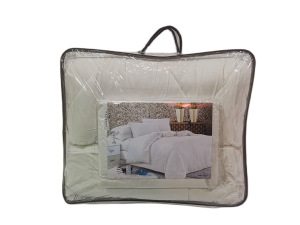 5 in 1 Bedding Thick Plain Duvet White Comforter Quilt Set With Bag Organizer