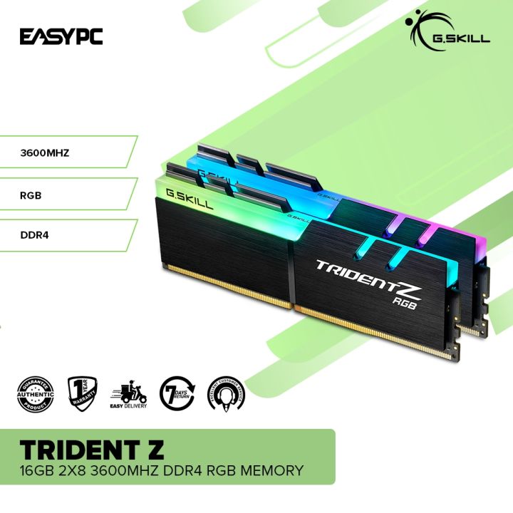 EasyPC Trident Z 16gb 2x8 F4-3600C18D-32GTZR 32gb 2x16