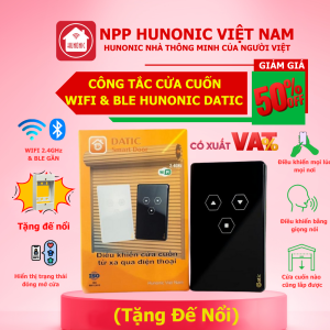 Công Tắc Cửa Cuốn Wifi Hunonic Door S – Phiên Bản Mới 2024 - Mở Cửa Ngay Cả Khi Không Có Internet