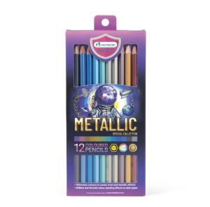 ดินสอสี มาสเตอร์อาร์ต 12 สี รุ่น Pink / Metallic / Greyscale ไส้สีคุณภาพเยี่ยม สูตรพิเศษจากมาสเตอร์อาร์ต คัดมาเฉพาะ คนรั