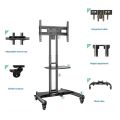 Giá treo tivi di động nhập khẩu Đ8 ( AVA1500-60-1P) dùng cho tivi 32-70 inch, khung di động tải 45.5kg, di chuyển dễ dàng và linh hoạt. 
