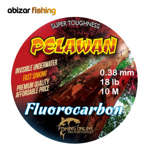 Senar Pelawan Leader FC Fluorocarbon 10 m Terbukti Kuat & Anti Keriting Invisible Underwater