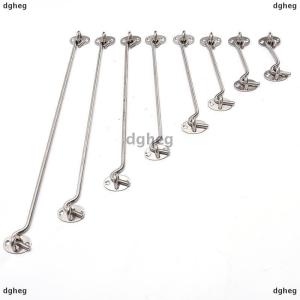 [COD] dgheg Stainless Steel Cabin Hook And Eye Latch Lock Shed Gate Door Catch Silent Holder