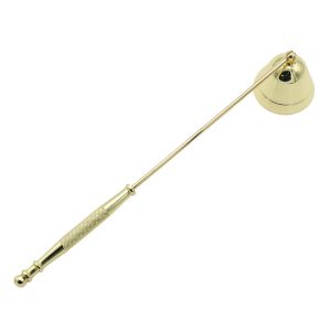 DNFIWN3 Long Handle Bell Shape Candle Extinguisher Extinguish Putting Accessories Candle Wicks Horn Cover Candle Damper Heat-proof Stainless Steel Candle Accessories Home
