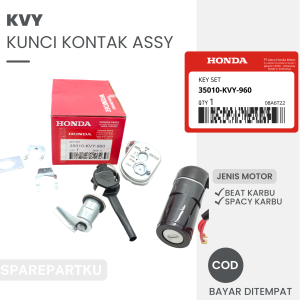 KVY KUNCI KONTAK ASSY BEAT LAMA BEAT KARBU (2008-2012) SPACY KARBU (2011-2013)/ KONCI/ KEY SET