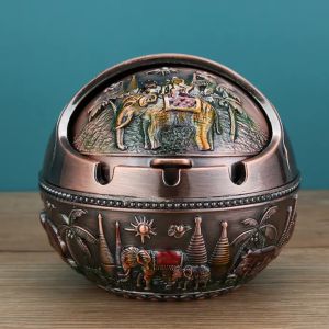 Asbak Merak Antik Ornament Negara Maroko Mesir Kuno Rusia Dekorasi Tebal Premium Logam Tebal