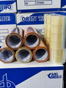 HARGA 6 PCS Lakban Nawa-Ocin TAPE 45 MM X 90 YARD BENING DAN COKLAT BISA BAYAR DI TEMPAT