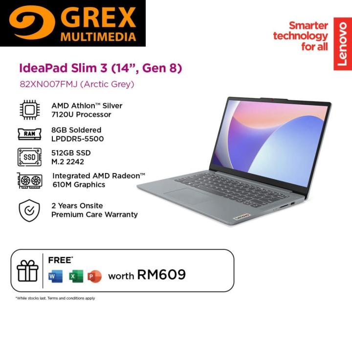 Lenovo Laptops Ideapad Slim Amd Athlon Silver Lenovo IdeaPad