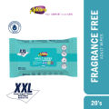 Adcare Adult/Bath Fragrance Free Wipes Tisu Basah Dewasa Wet Tissue Body Wipes 20's. 