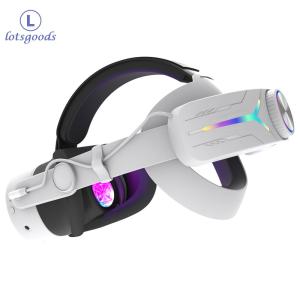 Adjustable RGB Head Strap 12000mAh Battery Headband Head Strap Battery VR Accessories Strap for Meta Quest 3S VR Headset