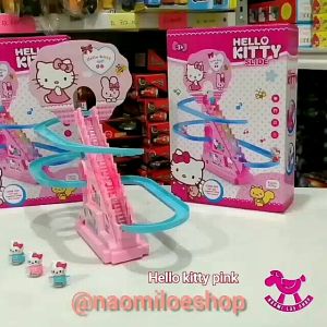 Mainan Anak - hello Kitty Club House Sliding Track Kereta Luncur