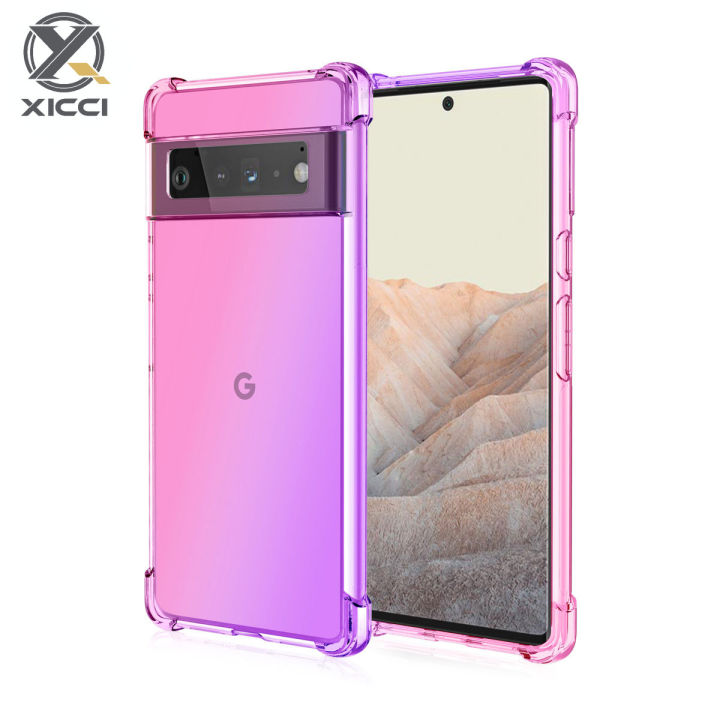 XICCI for Google Pixel 6/Pixel Pro Gradient Color Case Cover Soft TPU  Silicone Phone Cases Back Cover Shockproof Casing Lazada PH