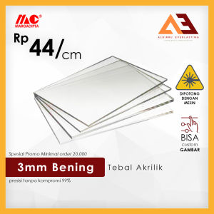 Akrilik Custom 3MM Bening Custom Acrylic Custom Laser Cutting Jasa Potong Akrilik