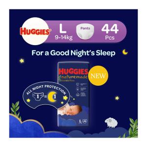 Huggies Naturemade Overnite L Pants 44s