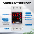 Digital Over Under Voltage Protector 40A 63A 80A 230V Din Rail Adjustable Limit Current Surge Protection Relay. 