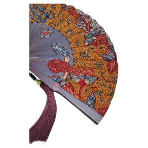 Kipas Batik Kipas Batik 3N Tulis Lawas Model Polos Tambal Bilah Ukuran S 19 cm dengan Kotak Gratis dan Layanan Gravir Gratis