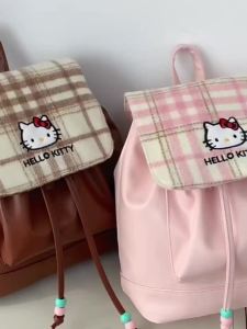 Korean Style Autumn and Winter Womens Texture Hello Backpack 2026 New Personalized Cute Large Capacity Street Backpack Gift