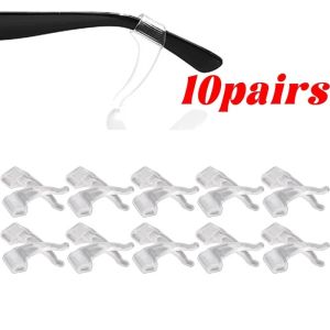 10คู่ ตะขอเกี่ยวหูซิลิโคนกันลื่นสำหรับแว่นตา / ที่จับหูแว่นตาแบบนิ่ม / ที่เก็บแว่นตา ซิลิโคนกันลื่นสำหรับใส่ตะขอเกี่ยวหู / ขาแว่นตา ปลอกหู