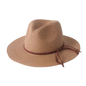 Homburg Cowboy Hats with Braided Belt Tassels Knight Hat Straw Top Hat Elegant Porkpie Hat for Boy Men Straw Hat