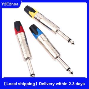 【Local shipping】 6.35 Mm Audio Plug Mute Plug Connector Jack Mono Assembly Microphone Conector With Mute Function