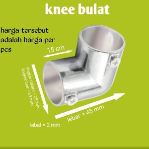 Sambungan Pipa Rell Gorden Sambungan Batang Korden Shock Rel Gorden Sambungan L Pipa Korden