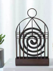 COD Birdcage Mosquito Coil Holder Vintage Decoration Kitchen Home Decor Nordic Style Iron Mosquito Repellent Incenses Rack