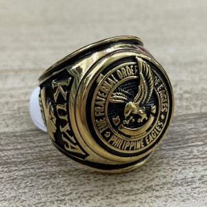 FCPure Stainless Steel Eagles Frat Mega Bull Ring For Kuya Gift Size 7-14