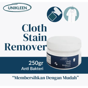 UNIKLEEN PEMBERSIH PAKAIAN (FREE ONGKIR) Serbuk Bubuk 250/500gr Penghilang Noda Tinta Kuning Membandel Jamur pada Kain Cloth Stain Remover / Pemutih Baju Semua Warna Kotoran Bandel Kerah Kaos Sarung Bantal Anak Powder Deterjen Serbaguna Multifungsi VIRAL