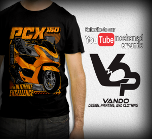 KAOS MOTOR HONDA PCX160 GRUNGE - KAOS DISTRO PRIA WANITA - KAOS PENDEK KATUN MURAH - KAOS CUSTOM
