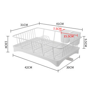 Kitchen Dish Rack Plates Bowl Drying Organizer Holder Drainer Stainless Steel bowl