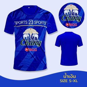 เสื้อยืด เสื้อกีฬา พิมพ์ลายช้าง คอกลม แขนสั้น ผ้าไมโคร เนื้อผ้าไม่หนา มีไซส์ S-3XL t258#