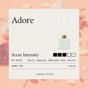 [KIRONA SCENT] Frost White Reed Diffuser 90ml | For Gifts Home Office Car Aromatherapy | Perfume Hotel Malls Inspired Fragrances