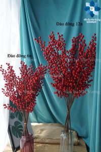 Hoa Giả Cành Đào Đông 6 Nhánh 12 Nhánh