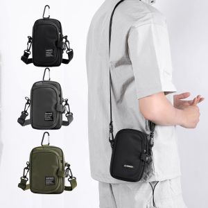 CRNGW แบบสบายๆ กระเป๋าสะพายข้างผู้ชาย ความจุขนาดใหญ่ กระเป๋าหลายช่อง กระเป๋าเก็บโทรศัพท์ แฟชั่น รูปสี่เหลี่ยม กระเป๋าสตางค์ ชาย