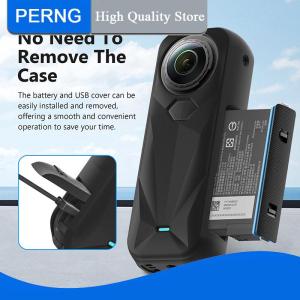 [PERNG] Tehe 2PCS 1Set Lens Cap Silicone Case For Insta360 X5 Lens Protector Cover Camera Body Protective Soft Case For Insta360 X5