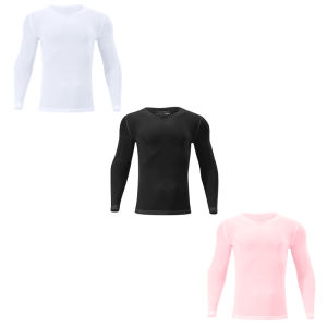 CMENIN ADANNU 3Pcs Mens See-through Long-sleeved Transparent Mesh Lightweight Strong Non-deformable and Breathable Mens Tops AD7461