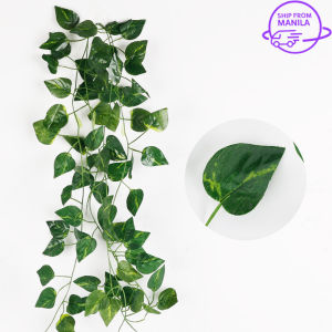 210cm Green Artificial Plant Garland Wedding Wall Hanging Ivy Leaves Fake Plant Vine for Outdoor Garden Home Decor