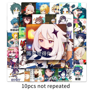 60 cái trò chơi genshin tác động biểu hiện Gói phim hoạt hình graffiti Đề-can chống thấm nước Sticker